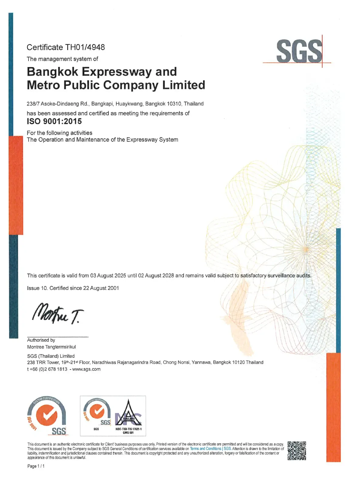 ISO 9001:2015 Expressway Business NAC